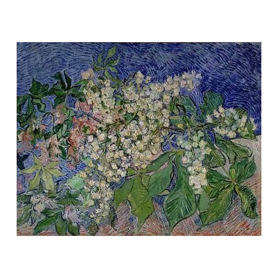 cuadros de paisajes - Cuadro -Ramas de castaño en flor-