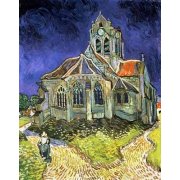 cuadros de paisajes - Cuadro -La iglesia de Auvers-sur-Oise-