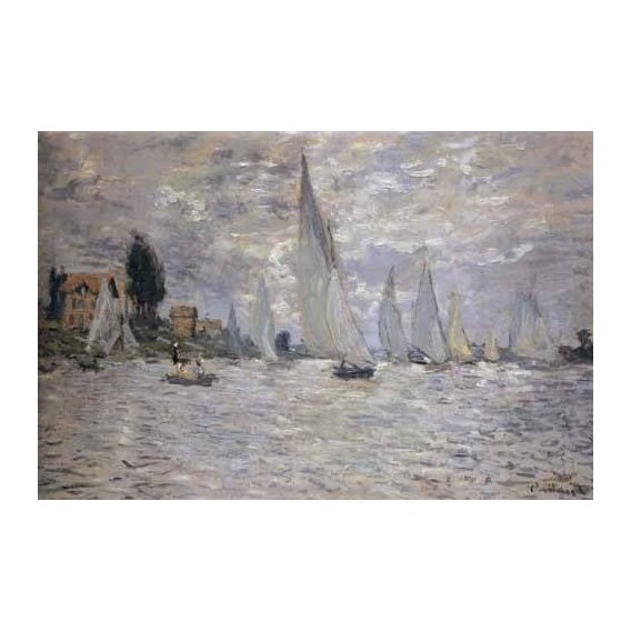 cuadros de marinas - Cuadro -Regatas en Argenteuil-
