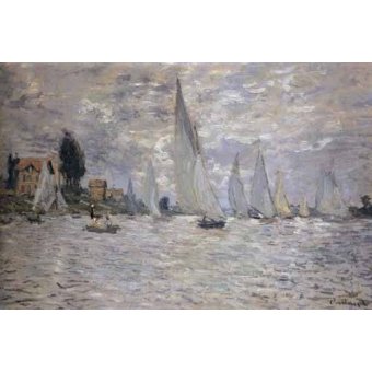 cuadros de marinas - Cuadro -Regatas en Argenteuil-