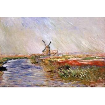 cuadros de paisajes - Cuadro -El campo de tulipanes, Holanda-