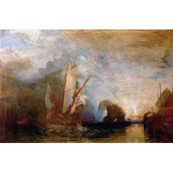 cuadros de marinas - Cuadro -Ulisses Deriding Polyphemus, 1829-