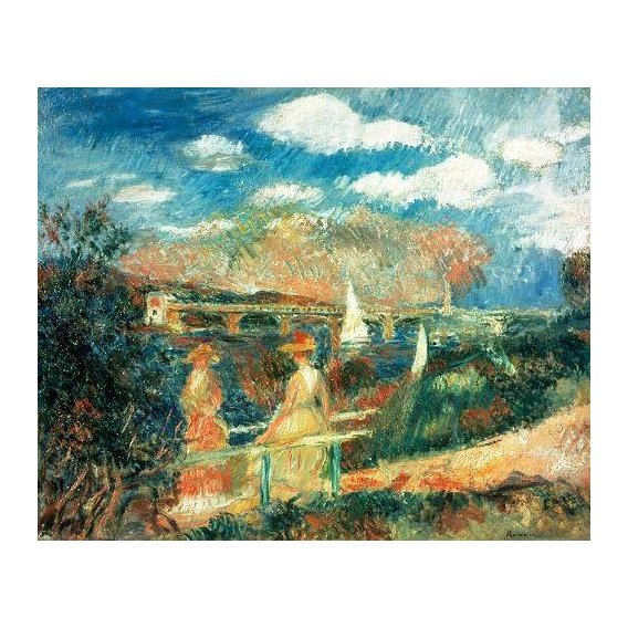 cuadros de marinas - Cuadro -The Banks of the Seine at Argenteuil, 1880-