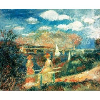 cuadros de marinas - Cuadro -The Banks of the Seine at Argenteuil, 1880-