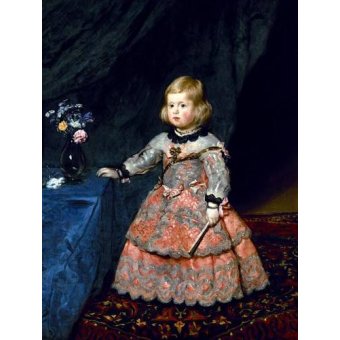 cuadros de retrato - Cuadro -Retrato de la Infanta Margarita a la edad de tres años-