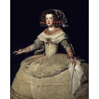cuadros de retrato - Cuadro -Retrato de la Infanta Maria Teresa, hija del Rey Felipe IV-