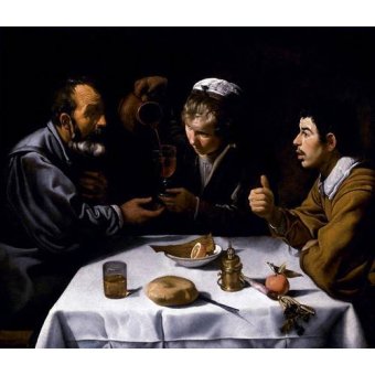 cuadros de retrato - Cuadro -El almuerzo-