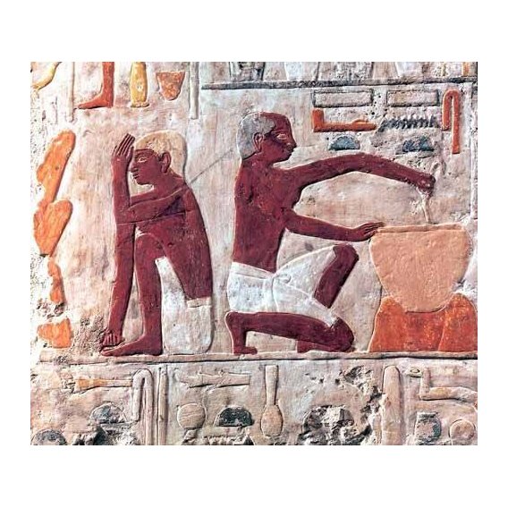 cuadros etnicos y oriente - Cuadro -Elaboración del pan, 2500-2300 a.C.-