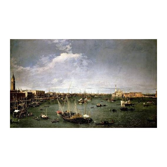 cuadros de paisajes - Cuadro -La dársena de San Marcos-