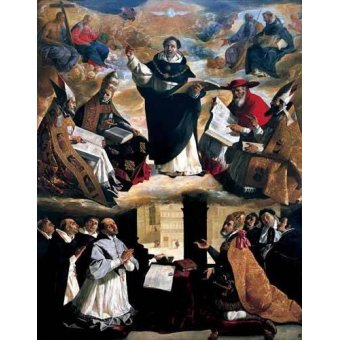 cuadros religiosos - Cuadro -Apoteosis de Santo Tomás de Aquino-