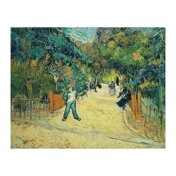 cuadros de paisajes - Cuadro -Entrance to the Public Gardens in Arles, 1888-