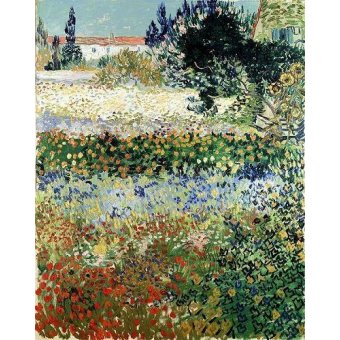 cuadros de paisajes - Cuadro -Garden in Bloom, Arles, 1888-