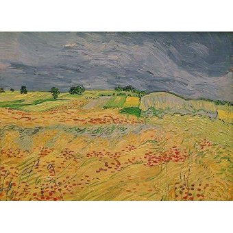 cuadros de paisajes - Cuadro -Plain at Auvers, 1890-