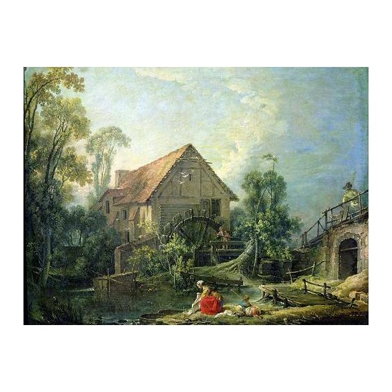 cuadros de paisajes - Cuadro -The Mill, 1751 (oil on canvas)-