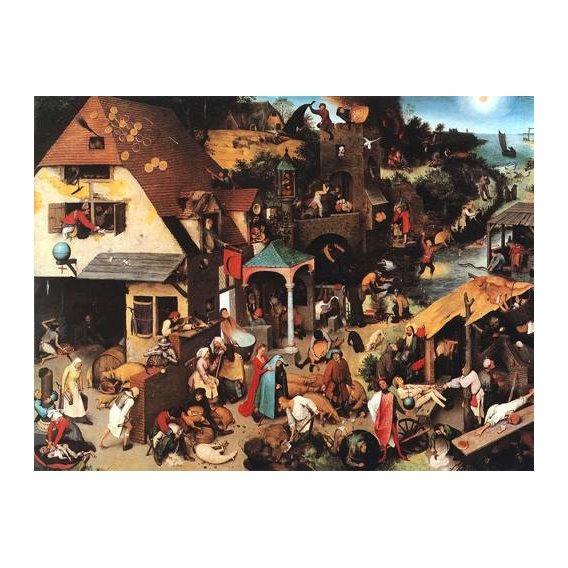 cuadros de retrato - Cuadro -The Netherlandish Proverbs-