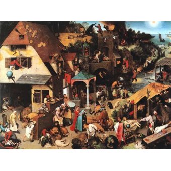 cuadros de retrato - Cuadro -The Netherlandish Proverbs-