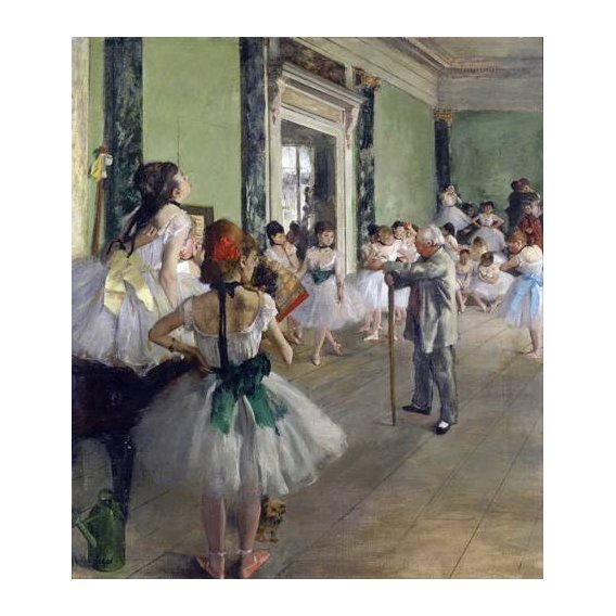 cuadros de retrato - Cuadro -The Dancing Class, c.1873-76 (oil on canvas).-