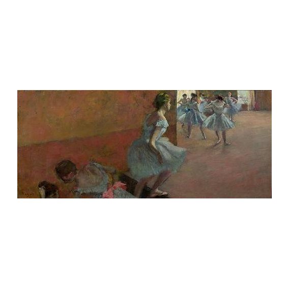 cuadros de retrato - Cuadro -Dancers Ascending a Staircase, c.1886-88-