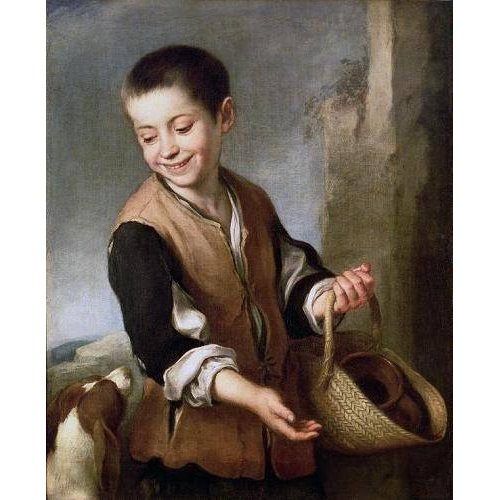 Cuadro -Muchacho con un perro, c.1650-, Bartolome Esteban Murillo