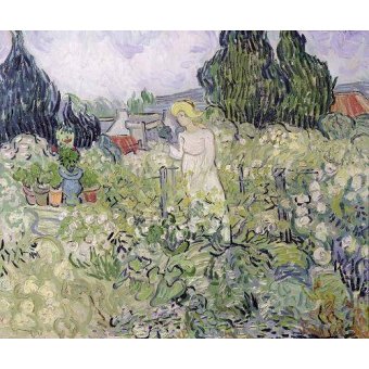 cuadros de retrato - Cuadro -Mademoiselle Gachet in her garden at Auvers-sur-Oise, 1890-