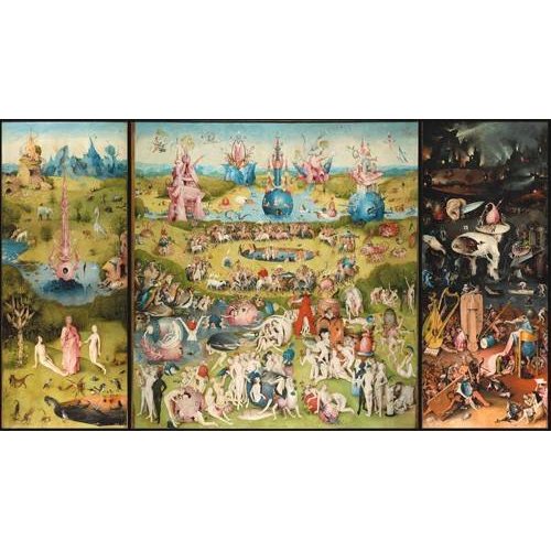 cuadros de paisajes - Cuadro -El Jardin De Las Delicias (Tríptico completo).-