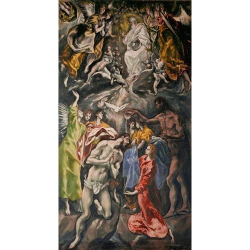 Cuadro Religioso -El Bautismo De Cristo, 1608-, El (D. Theotocopoulos) Greco