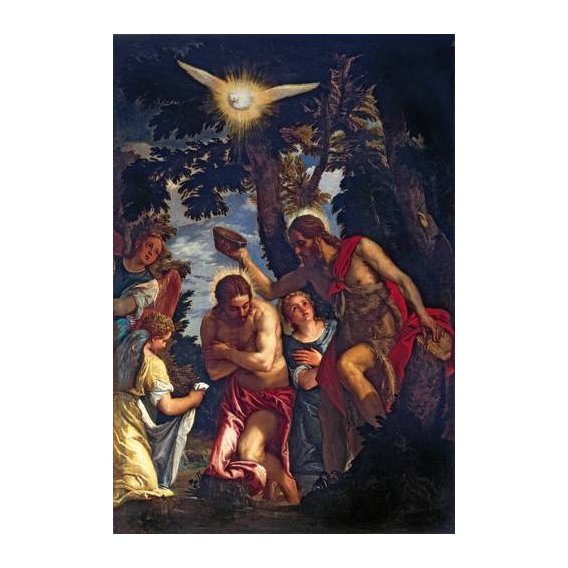 cuadros religiosos - Cuadro -El Bautismo De Cristo-