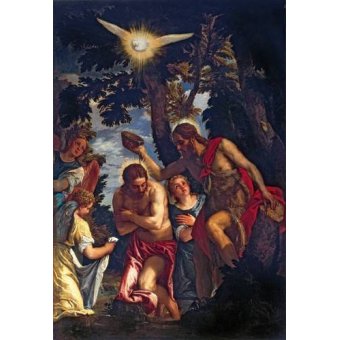 cuadros religiosos - Cuadro -El Bautismo De Cristo-