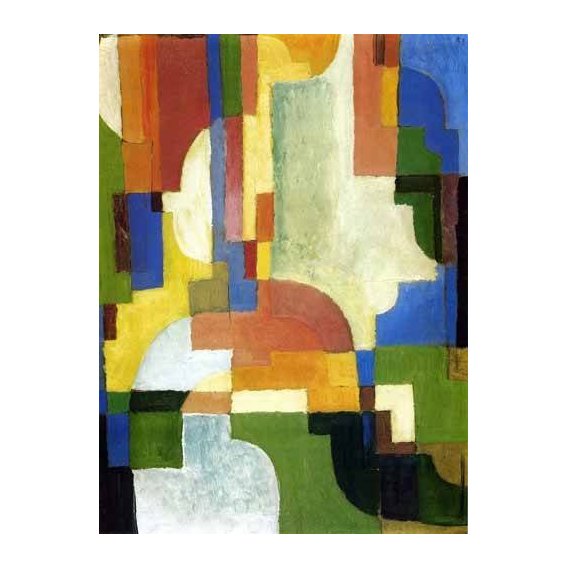 cuadros abstractos - Cuadro -Colored forms-1-
