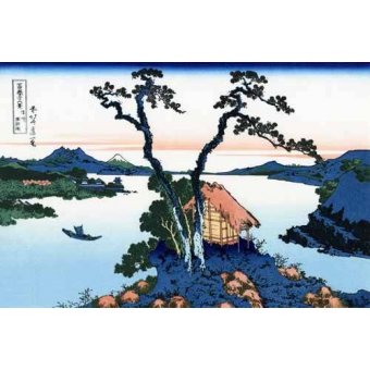 cuadros etnicos y oriente - Cuadro -Lake Suwa in the Shinano province-