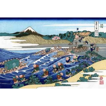 cuadros etnicos y oriente - Cuadro -The Fuji from Kanaya on the Tokaido-