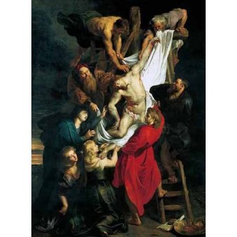 cuadros religiosos - Cuadro -Triptco. Descendimiento de La Cruz (Panel Central)-