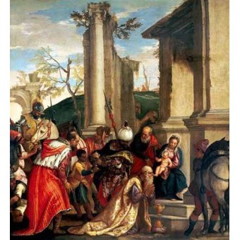 cuadros religiosos - Cuadro -Adoración De Los Reyes Magos-