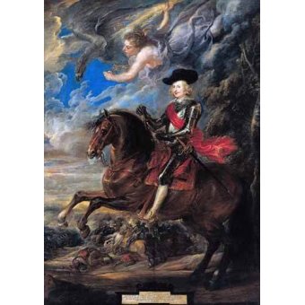 cuadros de retrato - Cuadro -Don Fernando de Austria en la batalla de Nordlingen-