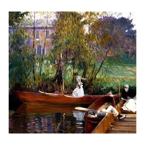 cuadros de paisajes - Cuadro -Fiesta en el rio-