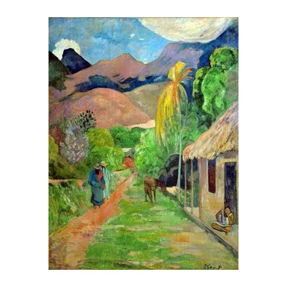 cuadros de paisajes - Cuadro -Path In Papeete, Rue du Tahiti-