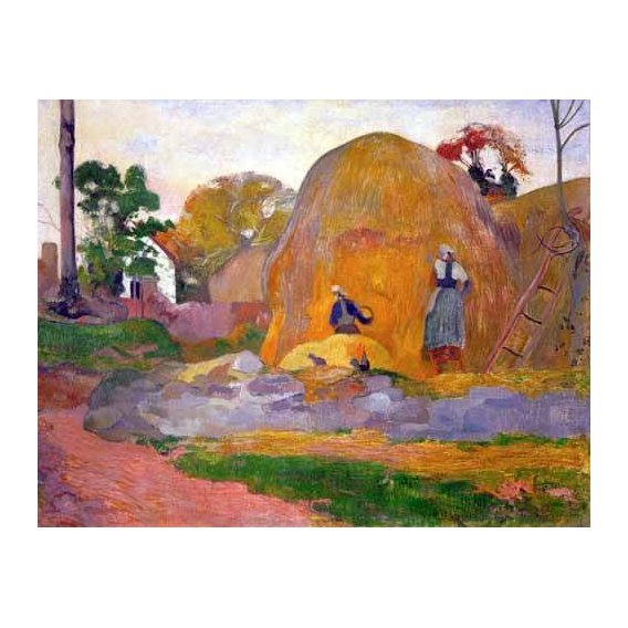 cuadros de paisajes - Cuadro -The yellow haystack, 1889-