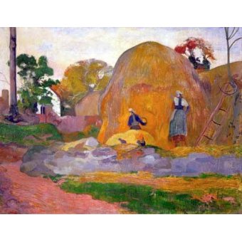 cuadros de paisajes - Cuadro -The yellow haystack, 1889-