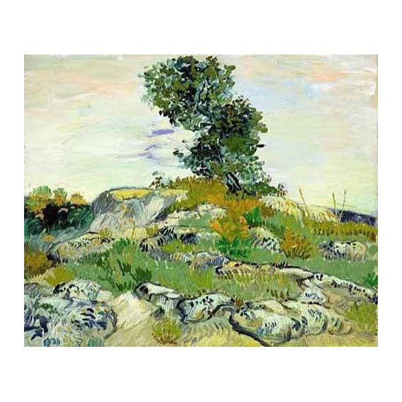 cuadros de paisajes - Cuadro -The Rocks, 1888 (oil on canvas).-