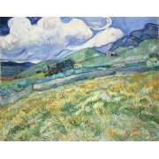 cuadros de paisajes - Cuadro -The Green Wheatfield behind the Asylum, 1889-