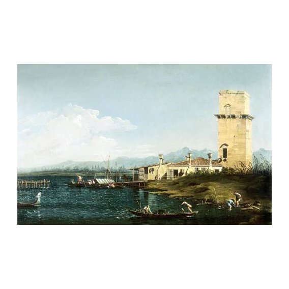 cuadros de marinas - Cuadro -La torre di Marghera-