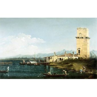 cuadros de marinas - Cuadro -La torre di Marghera-