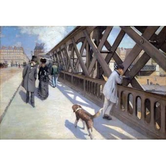 cuadros de paisajes - Cuadro -Le Pont De L Europe, Paris, 1876-