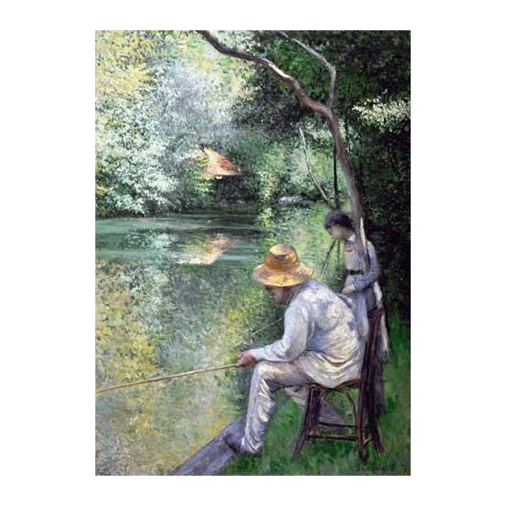 cuadros de paisajes - Cuadro -Peche a la ligne - Angling, 1878-