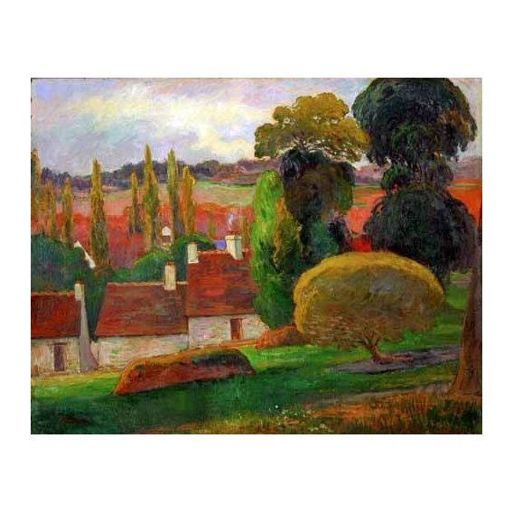 cuadros de paisajes - Cuadro -A farmhouse in Brittany,1894-