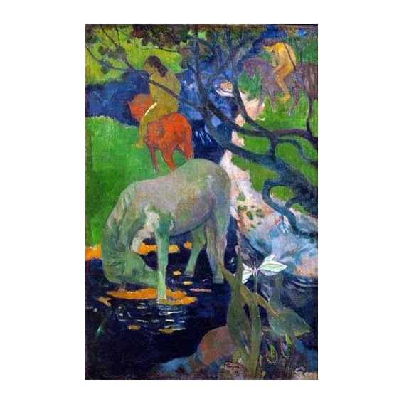 cuadros de paisajes - Cuadro -Caballo Blanco, 1898-