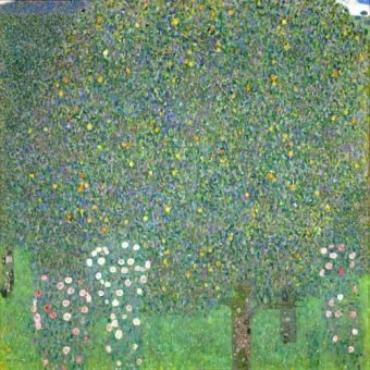cuadros de paisajes - Cuadro -Roses under the trees, 1918-