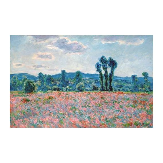 cuadros de paisajes - Cuadro -Poppy Field, 1887 (oil on canvas)-