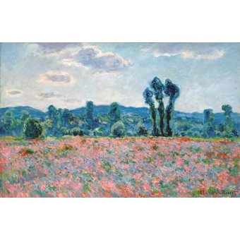 cuadros de paisajes - Cuadro -Poppy Field, 1887 (oil on canvas)-