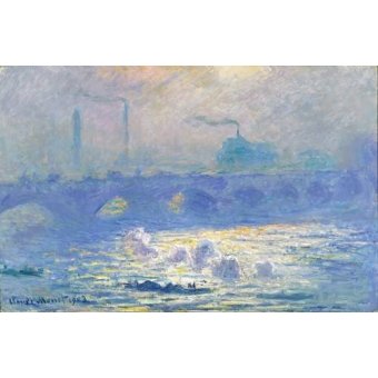 cuadros de paisajes - Cuadro -Waterloo Bridge, Effect of the Mist, 1903-